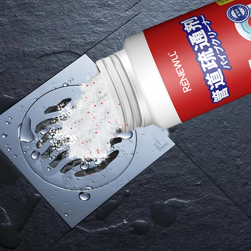 The factory sells high efficiency toilet and kitchen drain cleaner 125 grams