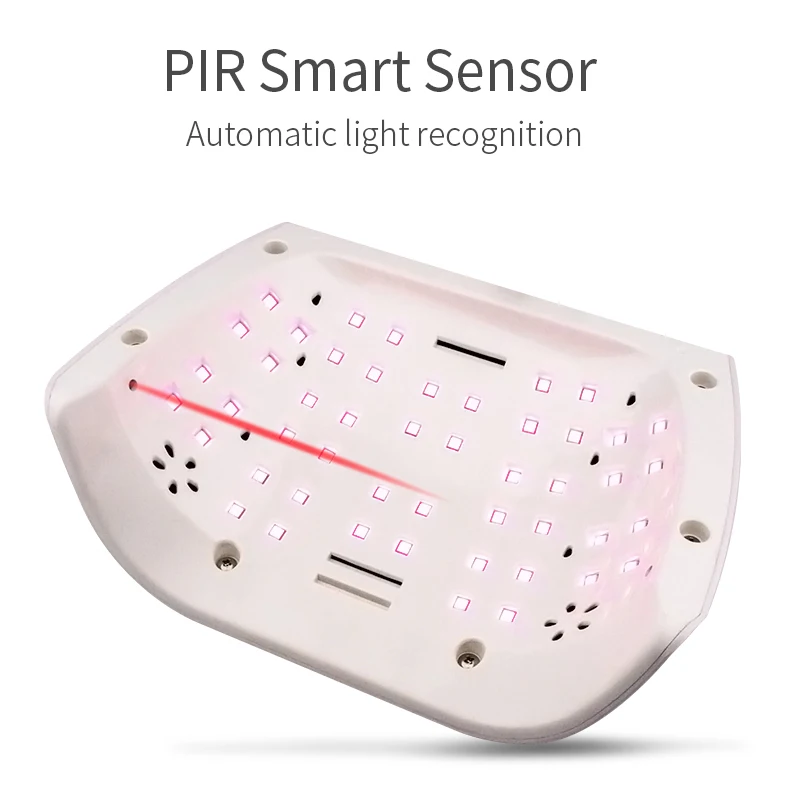 High Power 96W RED Light LED Nail Lamp Two Hands Gel UV Lamp Manicure Nails Polish Dryer Table Led Light Nail Salon