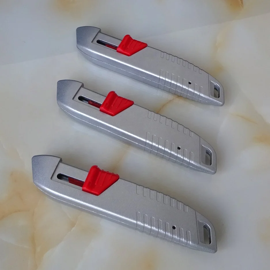 Retractable Aluminum  Alloy Safety Blade Utility Knives