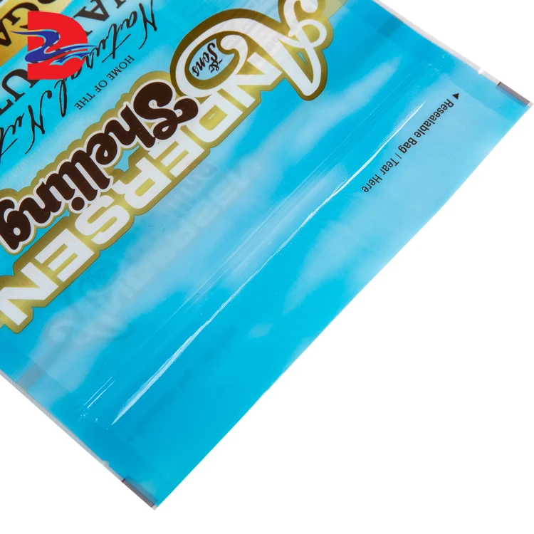 Original factory transparent window melon seed snack food packaging bag