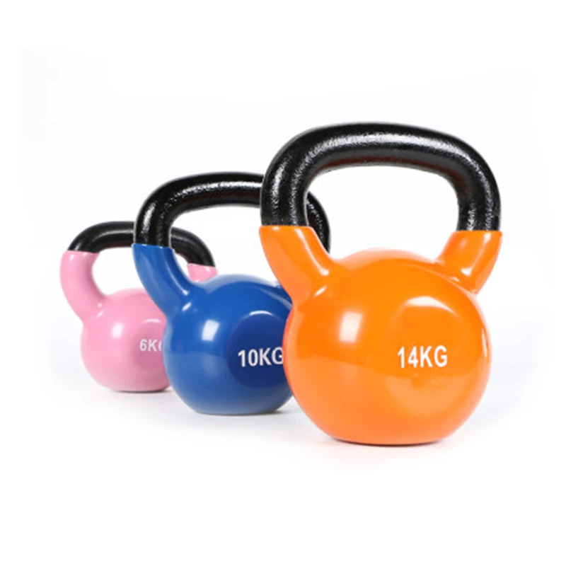 Iron Colored Plastic Impregnated Dumbbell Kettlebell Fitness Handle Kettlebell