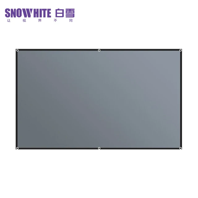 SNOWHITE 60-130 дюймов проекционного экрана 16:9 далекий бросок Лар складной портативный проектор кино экран для обоих для использования вне помещения