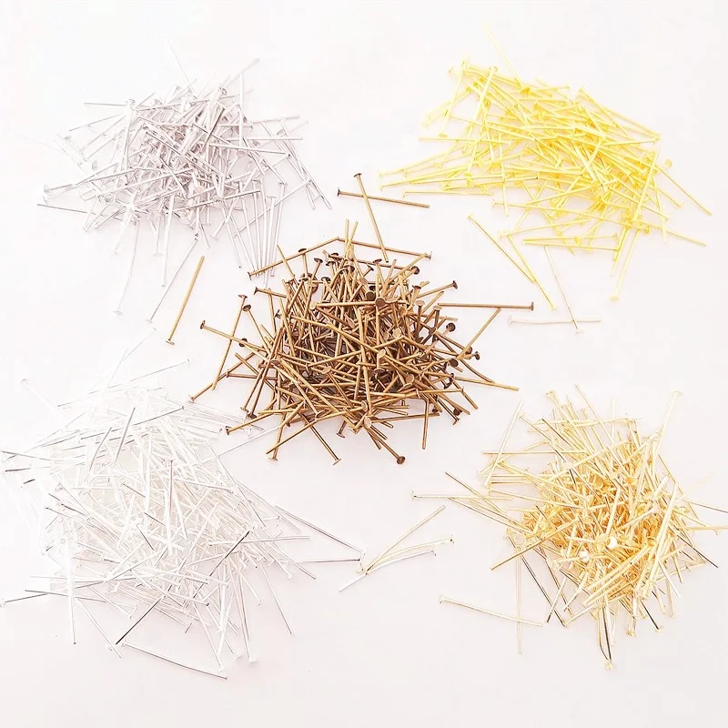 Wholesale Environmental Protection Fashion Handmade Diy Copper T Pin Beaded Jewelry Accessories