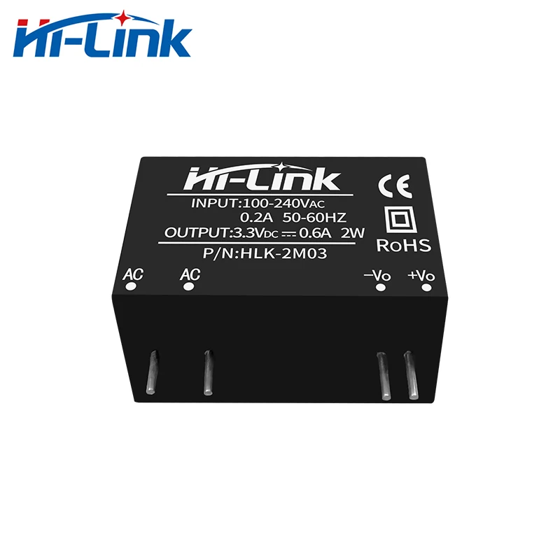 110V 220V постоянного тока до 2W 3,3 V 600mA выход AC-DC Ультра маленький мини-блок питания Hi-Link производитель