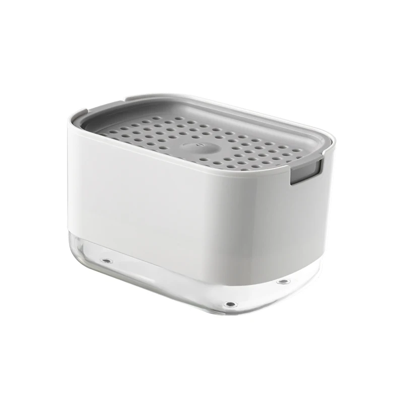 New Bathroom kitchen soap dispenser box dish wash sponge liquid pump sponge holder soap dispenser manual press