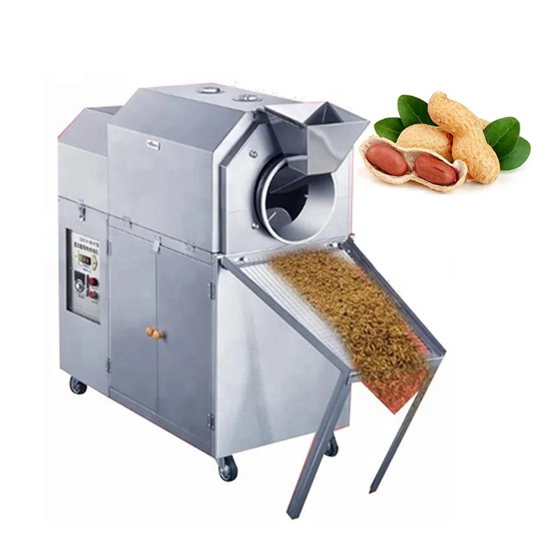 Automatic electric or gas nut roasting machine auto nuts dry fruit roast oven machinery cheap price for sale