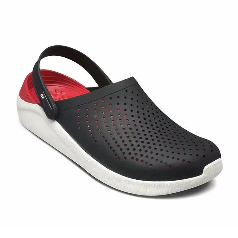 Custom unisex summer PU hole sandals slippers clogs garden shoes for men