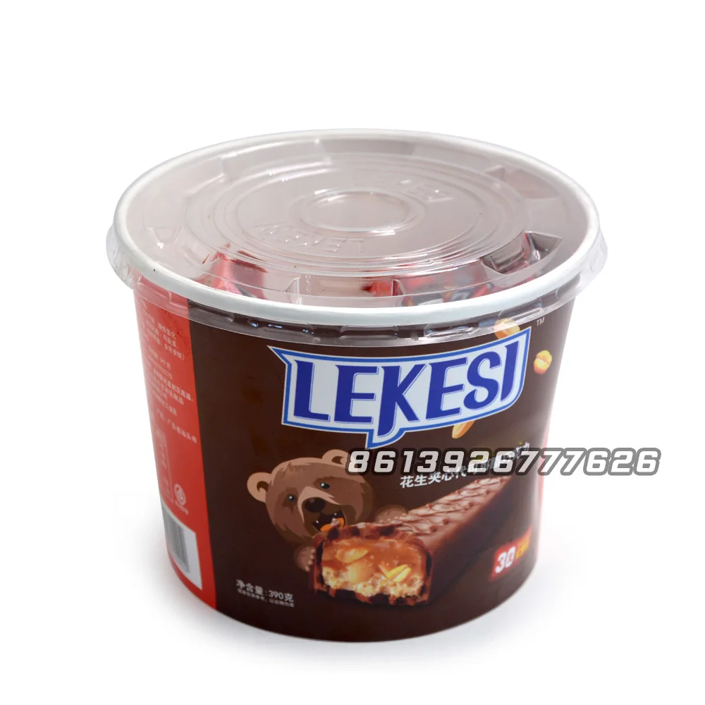 Оптовая продажа на заказ шоколадный арахисовый центр заполненный батончик