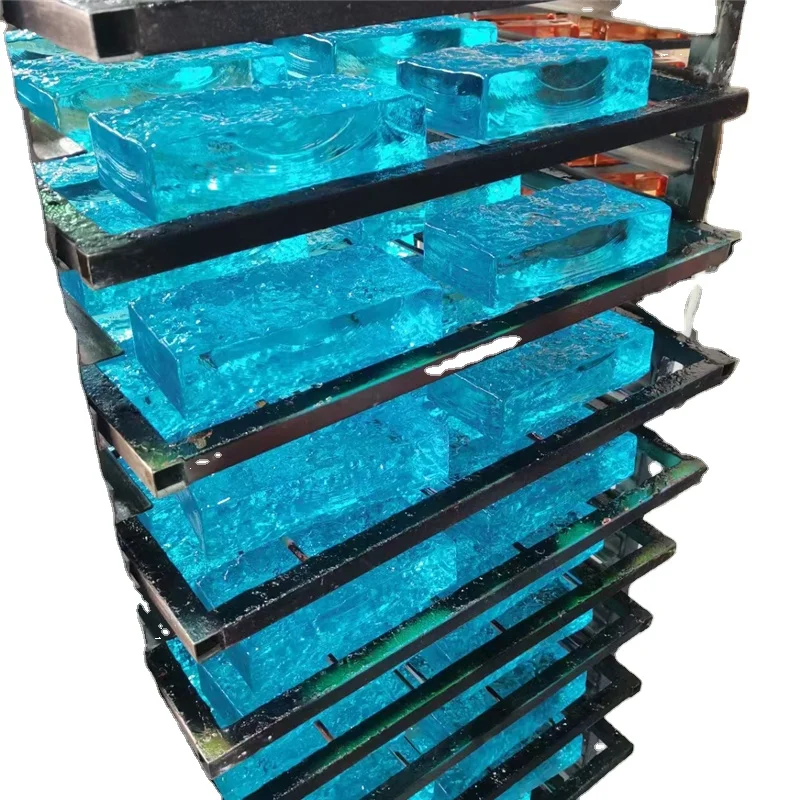 Low price glass block with hole colored glass block glass brick market price