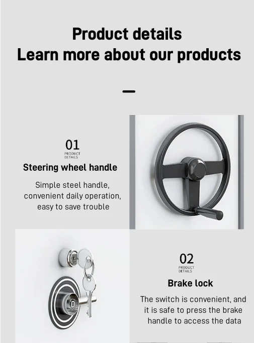 L Steering Wheel For Mobile Shelving System