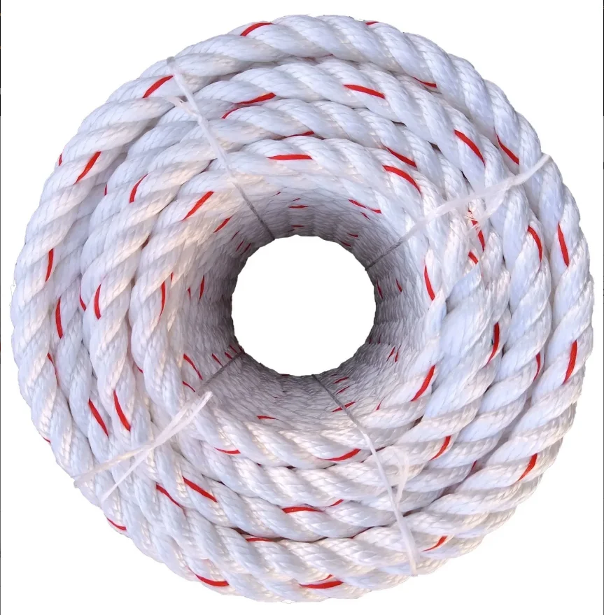 3 Strand Twist PP Rope Polypropylene Plastic Packing Rope Nylon Twine for tarpaulin and Marine Use