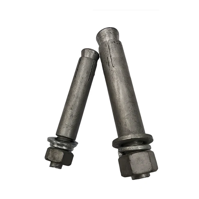 Carbon Steel Grade 5.8 HDG 3PCS Fix Bolt Wedge Anchor Bolt with Washer