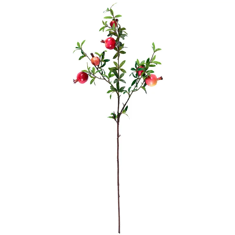 Cheap wholesale home desktop indoor outdoor garden decoration bubble artificial flowers pomegranate fruit trees
