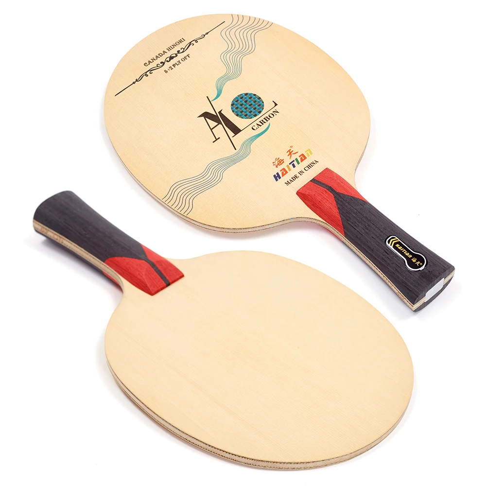 wooden carbon fiber table tennis blade light weight good control ping pong blade