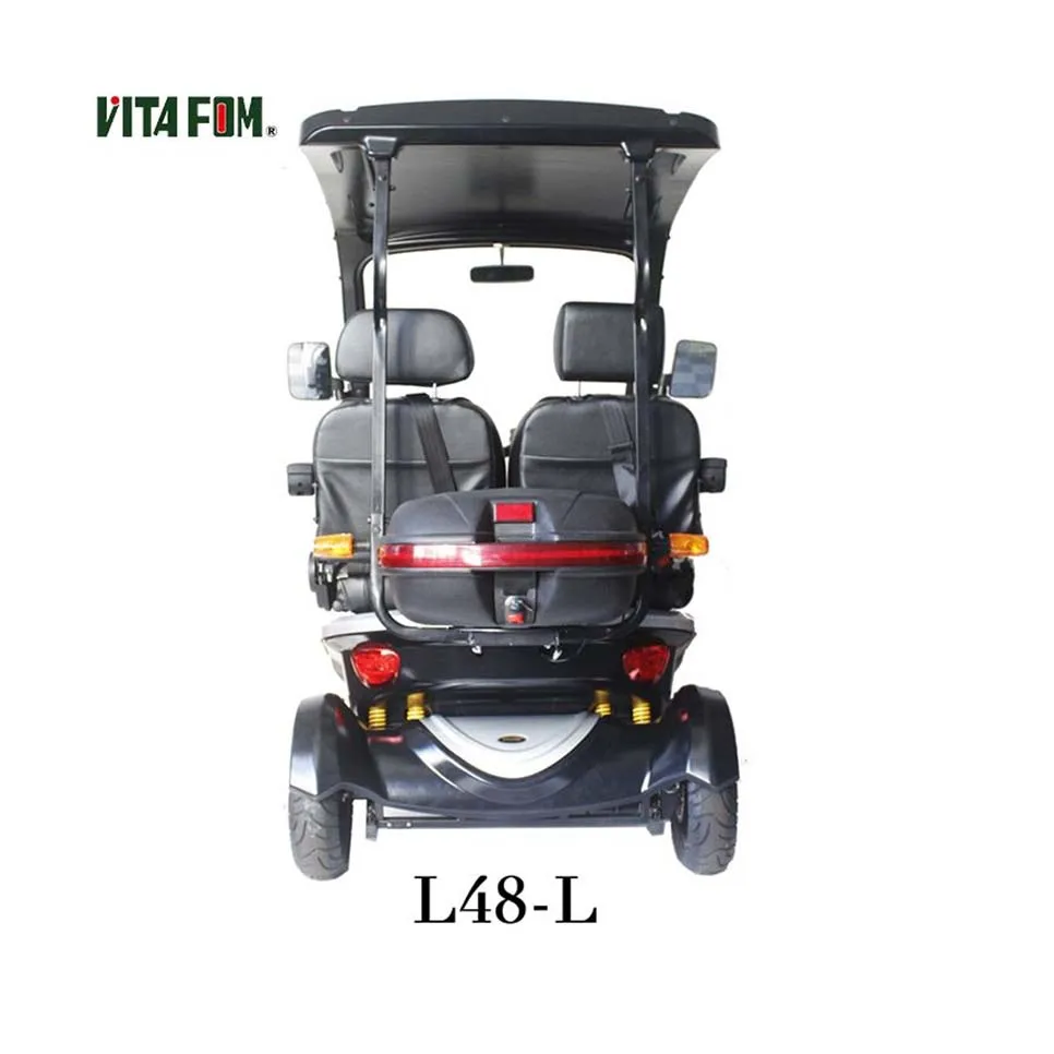 Price Cheap Chinese Golf Cart 1500W 4 Wheel 2 Seat Electric Mobility Scooters With Roof For Suitable Adults And Elderly
