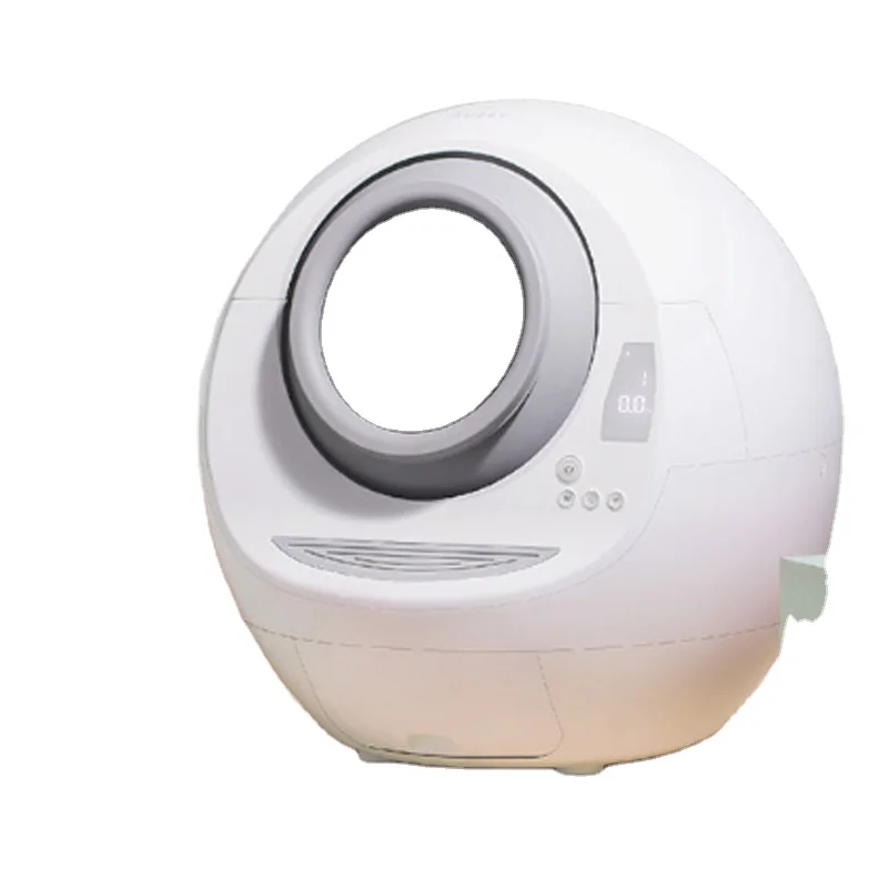 Intelligent Self-cleaning Cat Toilet PP Material Automatic Cleaning Equipment for Cats 9L Garage Space Cat Toilet
