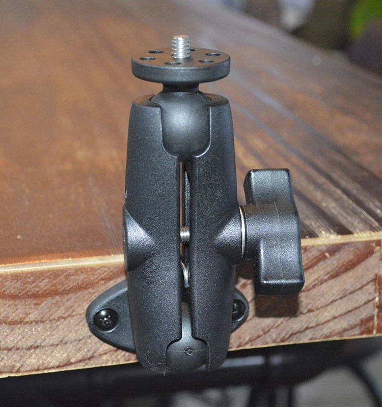 1/4 Thread Dual Ball Adjustable Bracket Mobile Mounted Baby Monitor Dome Stand Wall Mounting Hunting Trail CCTV Camera Mount