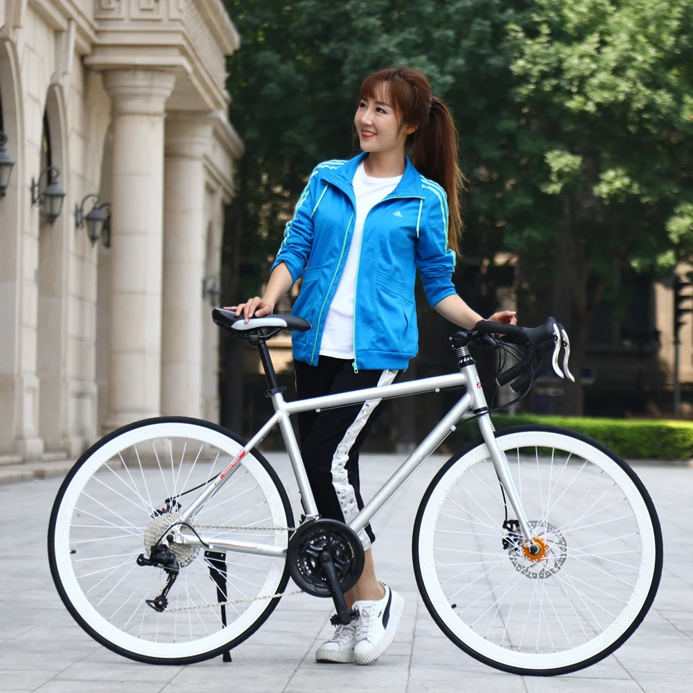 700C Aluminum Alloy Road Bicycle 21/27/30/33 Speeds Bike Variable Speed Bicycle With Disc Brake