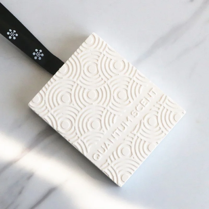 Wholesale Customized LOGO Luxury Fragrance Essential Oil Diffuser Car Hanging Scented Ceramic Stone Clay Diffuser