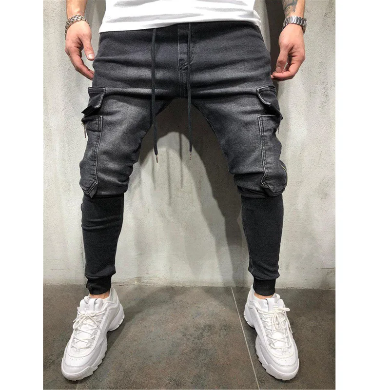 mens clothing manufacturing jeans men slim custom jeans skinny Leggings zipper pocket custom mens jeans
