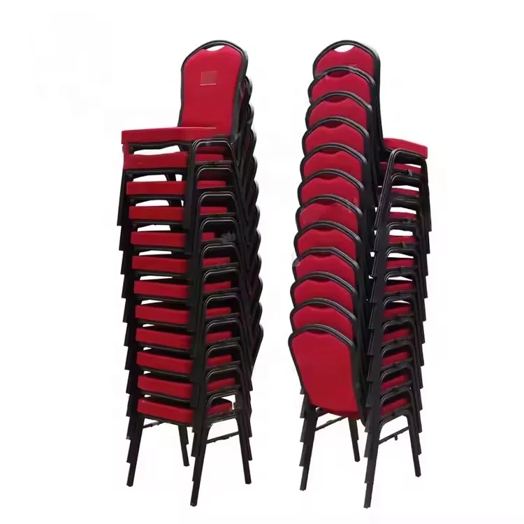 Commercial Conference Hall Chair Stackable Chrome Vip Aluminum Event Hotel Banquet Hospitality Chairs for Events Wedding Party