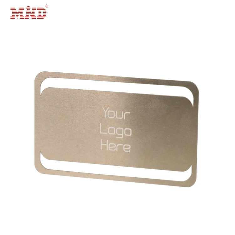 High quality luxury metal blank credit cards custom stainless steel rose gold metal business cards