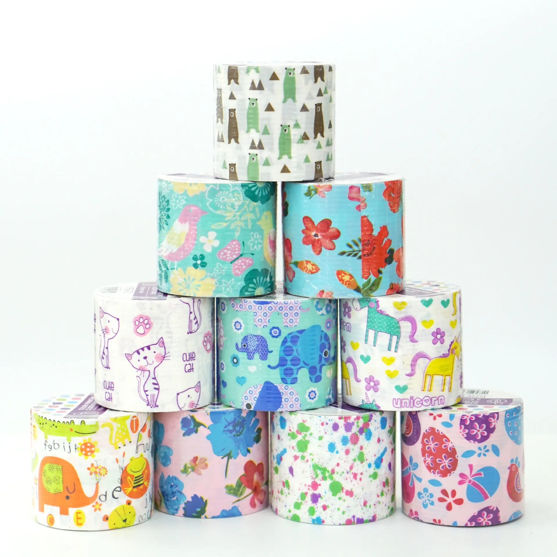 Multi-color Custom Printed Pattern duct Adhesive tape Duck Rubber Any Pattern Duct Tape