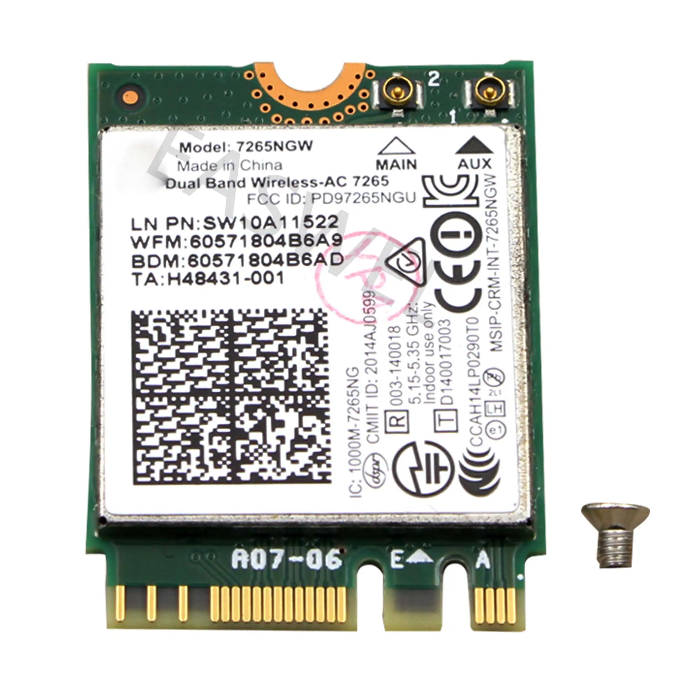 Карта BCM94352Z Wireless-AC NGFF 802.11ac 867 Мбит/с WIFI 4