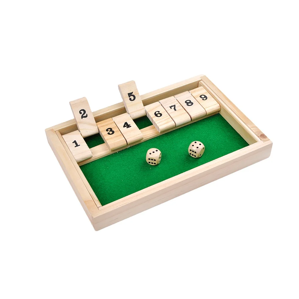 Hot sale Wholesale wooden shut the box wooden four in a row wooden game