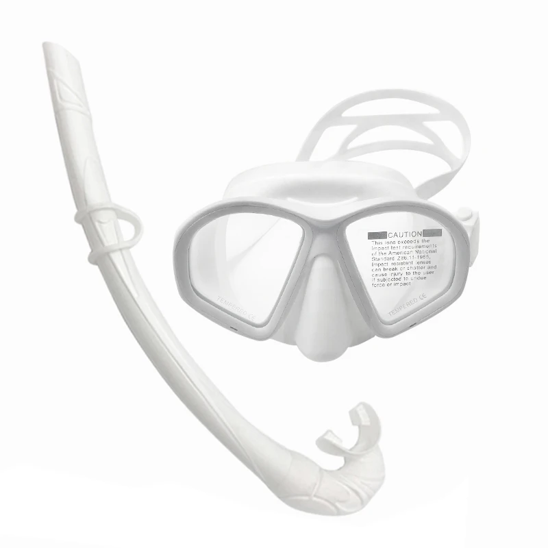 Набор силиконовых масок для подводного плавания с закаленными линзами