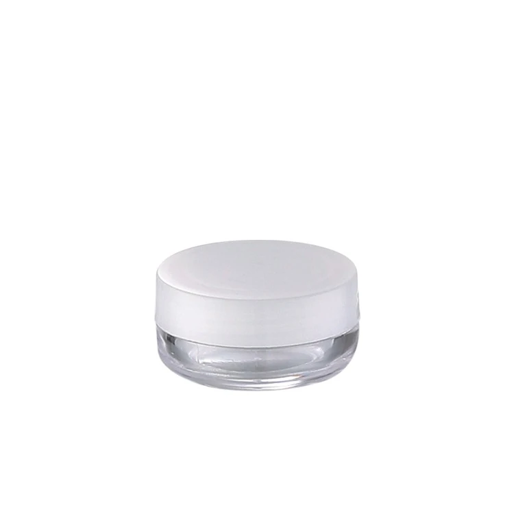 wholesale plastic jars 3g mini plastic sample jar small empty cream jar