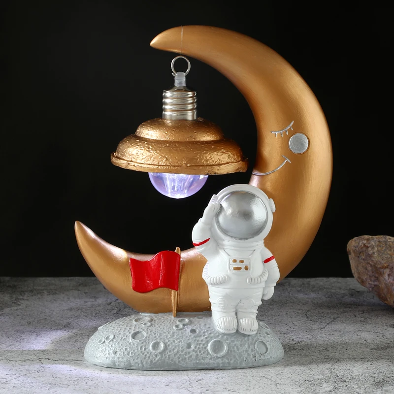  Лидер продаж маленький светодиодный ночник из смолы персонажи астронавта декоративные светильники для дома креативные подарки