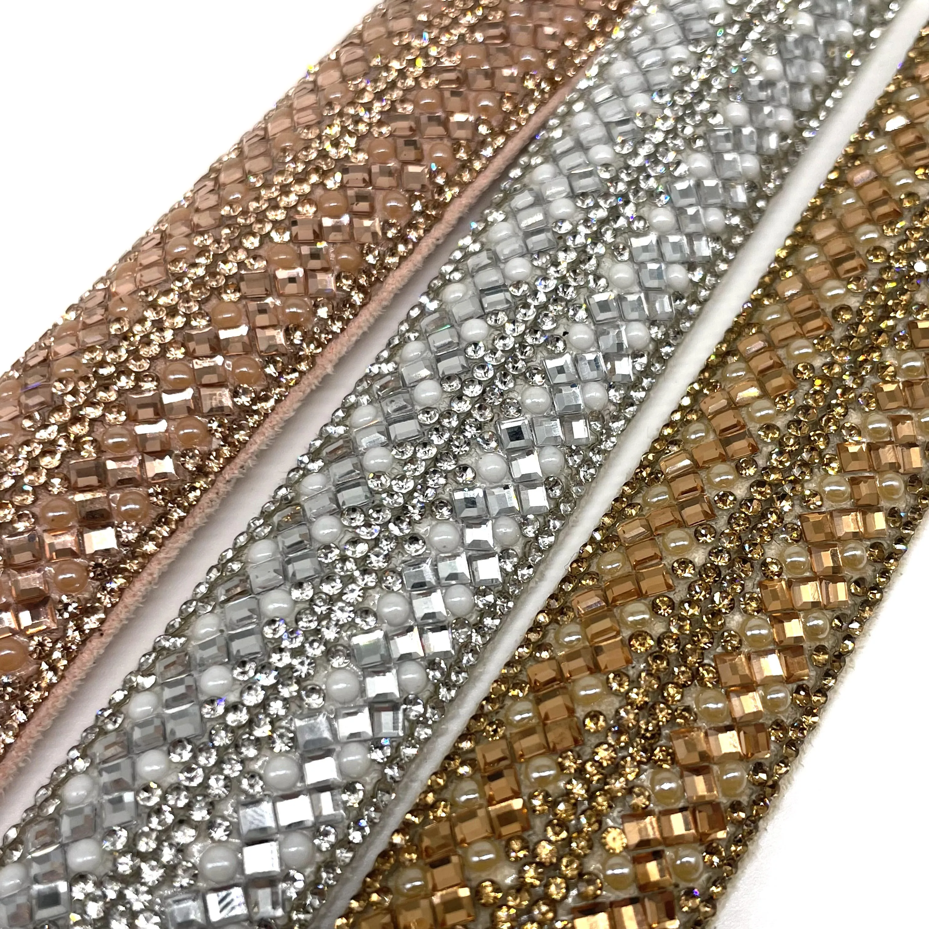 CY series strip crystal rope accepts custom rhinestone rope crystal chain for shoe decoration