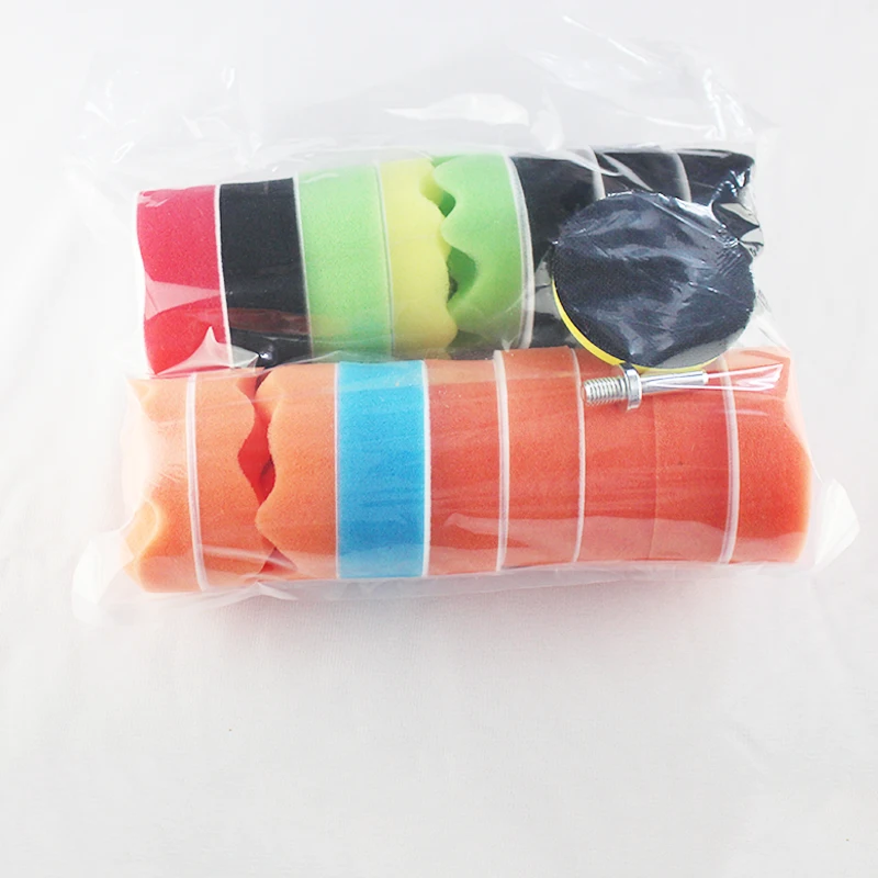 14pcs 3' Polishing Kit Foam Drill Polishing Buffing Pads Cone Sponge Set for Car Body Wheels