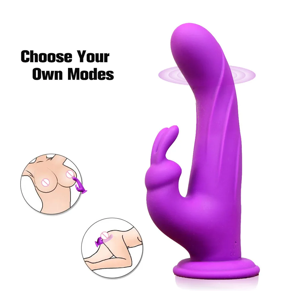 factory outlet Sex toys women cute rotating medical rotating sway g spot dildo rabbit vibrator vagina Massager
