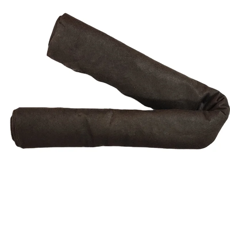 72cm x 8cm black PLA Round mat Weed control fabric agriculture mulch mat cacao tree weed barrier