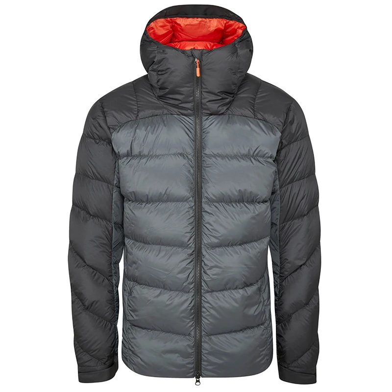 Top quality winter cold man recycled bubble quilted RDS goose down jacket