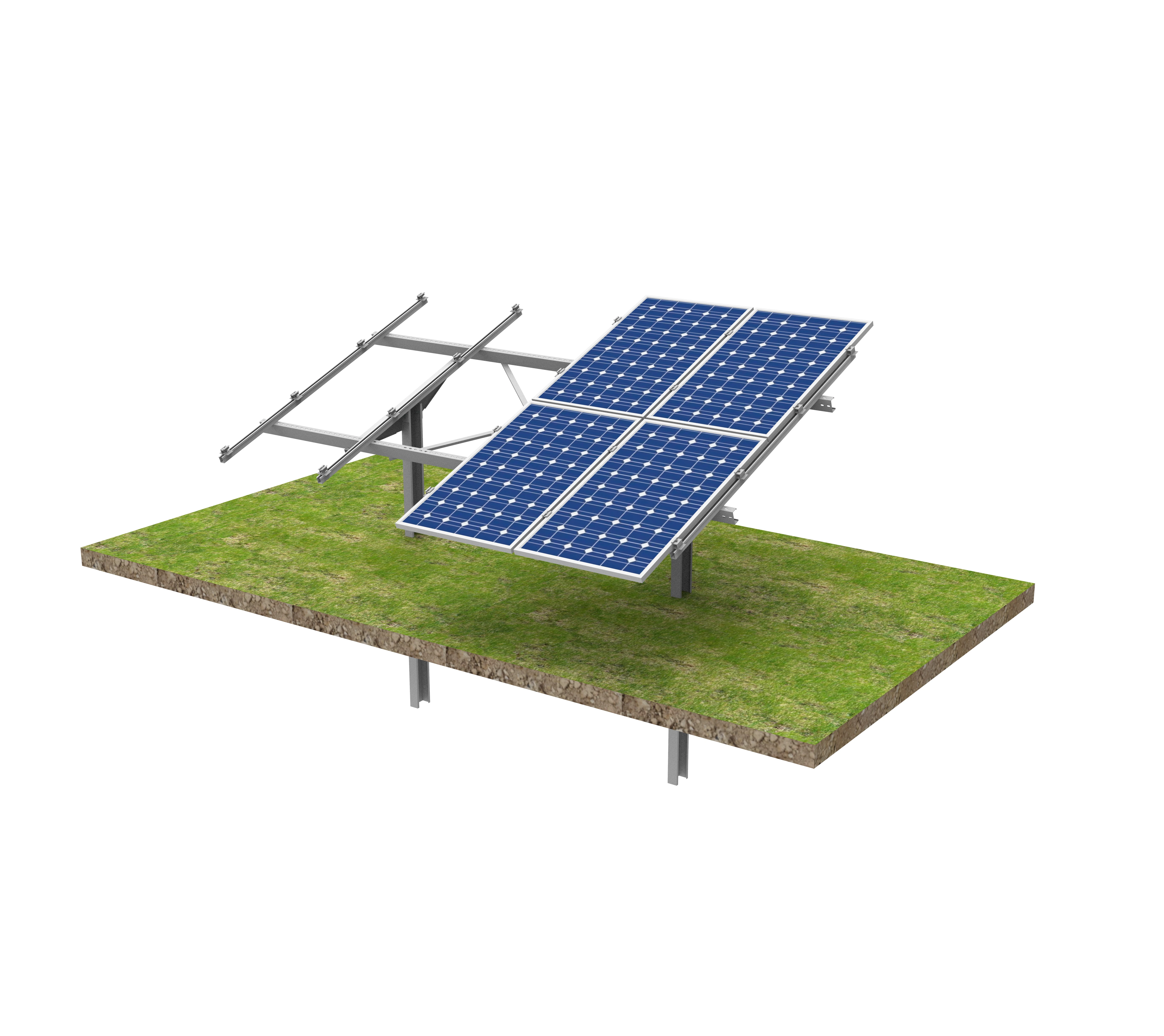 Pv Solar panel pole ground mount bracket