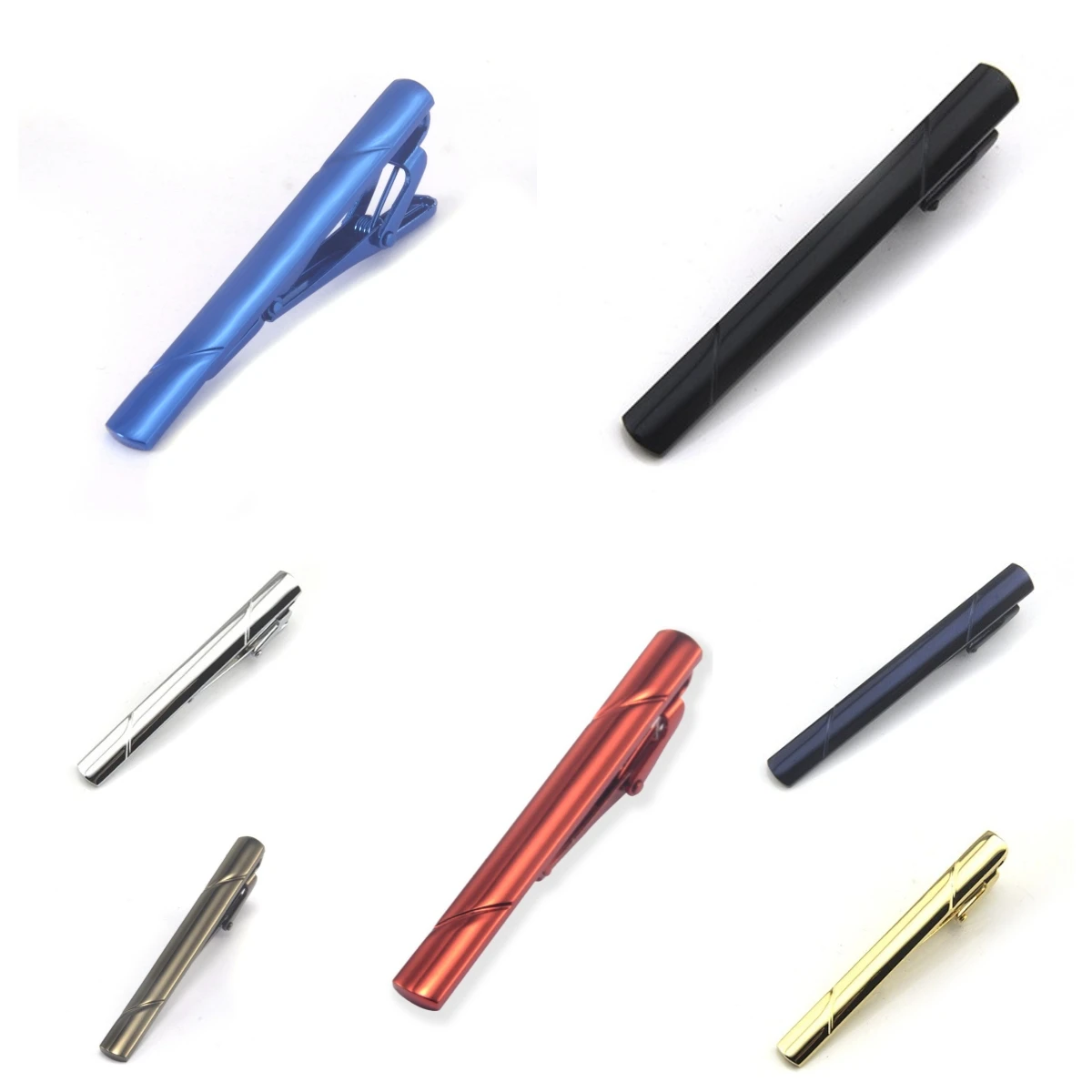 Hot selling mirror stainless steel European and American style suit tie clip jewelry with smooth laser logo wallet clip