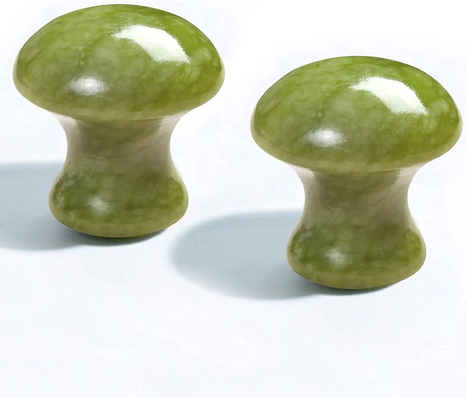 Wholesale Authentic Xiuyan Jade Technique Gua Sha Stone Mushroom Guasha Facial Body Massage Scraping Tool