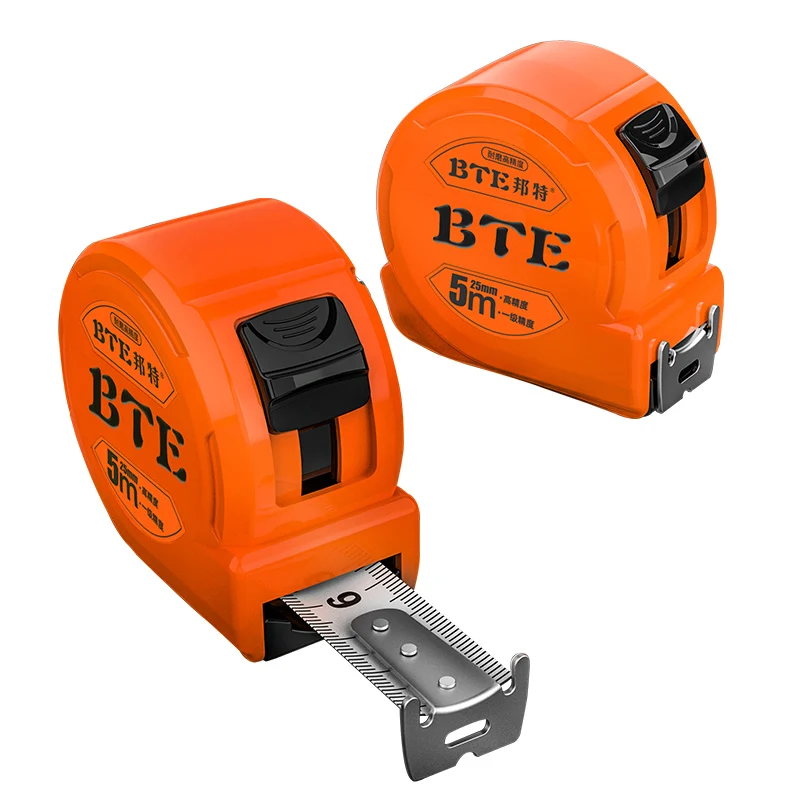 BTE New Humanized Design Cute Low Price Strong ABS Case Custom Logo Belt Clip Durable 3m 5m 8m Thicker Blade Pocket Tape Measure