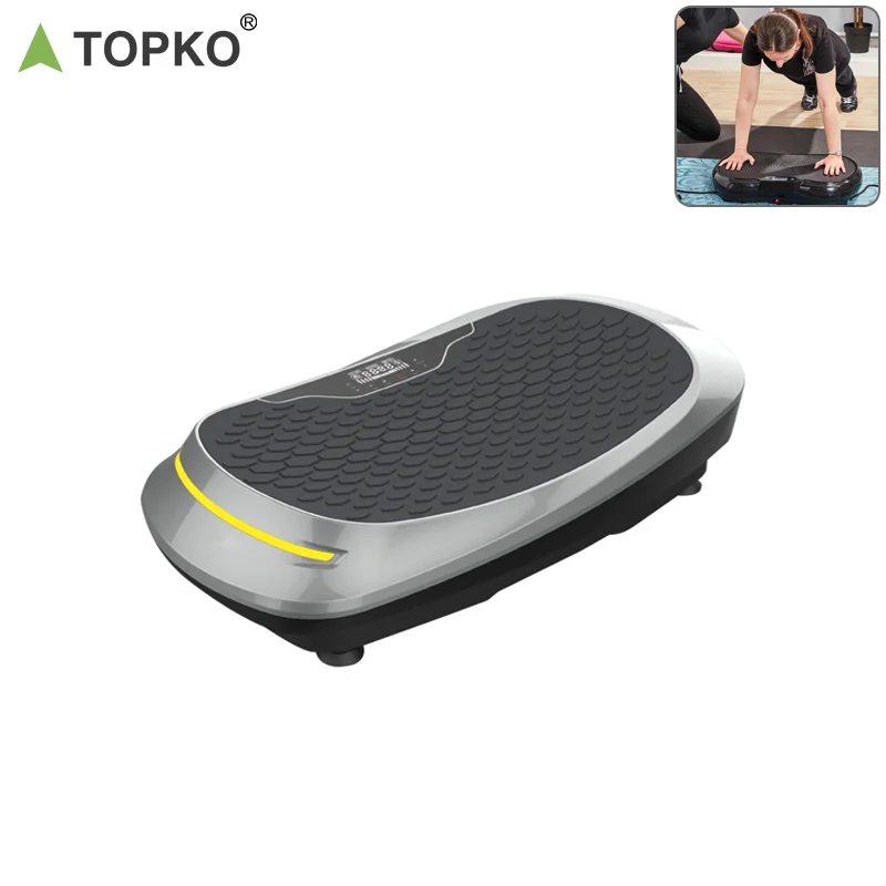 TOPKO Hot Selling 4D Body Vibration Plate Fitness Equipment Whole Body Exercise Vibration Machine for Home Gym Fitness