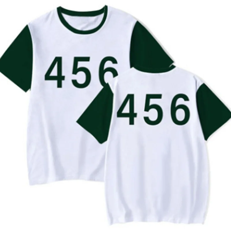 South Korea Movie Unisex Sports Fashion Short Sleeves Clothes 123 Game T-shirt