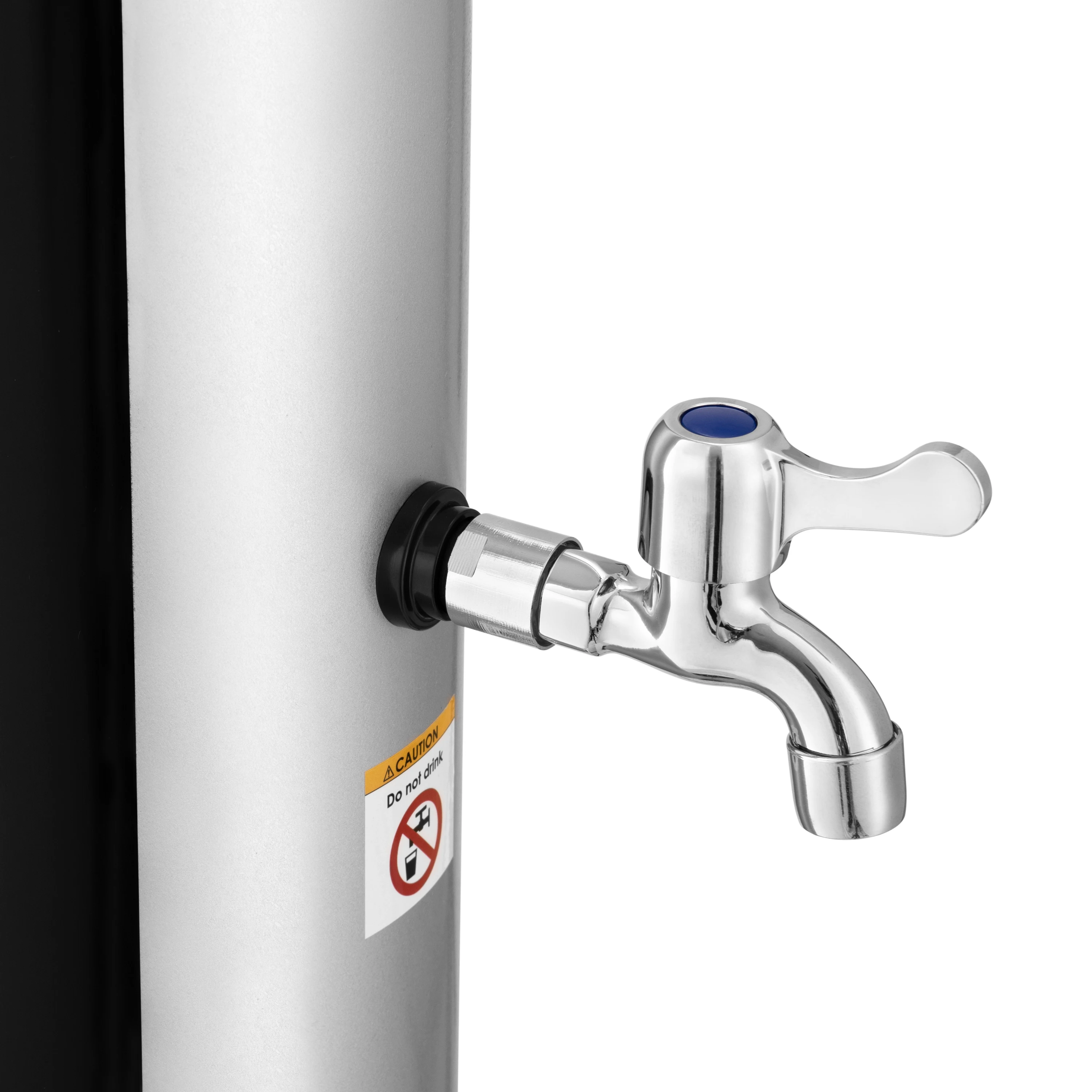 CE Certificated 40L Simple assembly Garden Outdoor Swimming Pool Shower with Foot Washing Faucet PVC Solar Shower Water heater