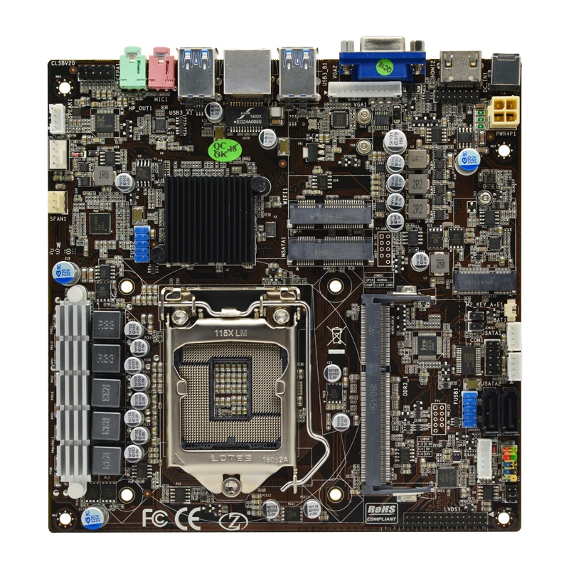H310 chipset DDR3 Motherboard support i3 8100 I5 8600 I7 8700 processor