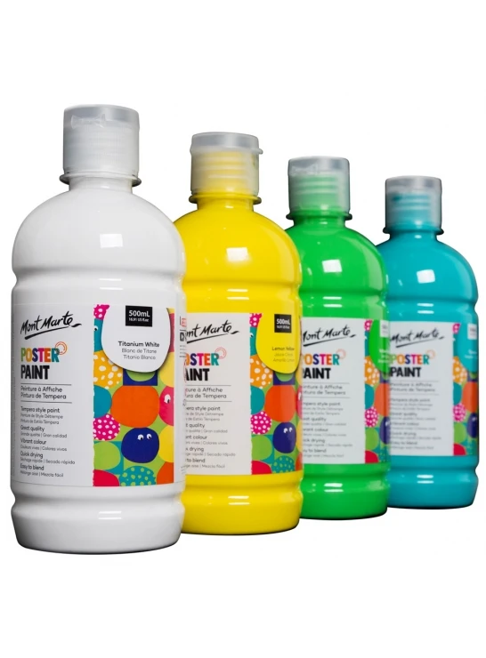 Mont Marte  Poster Paint 500ml - Pale Green artist paint