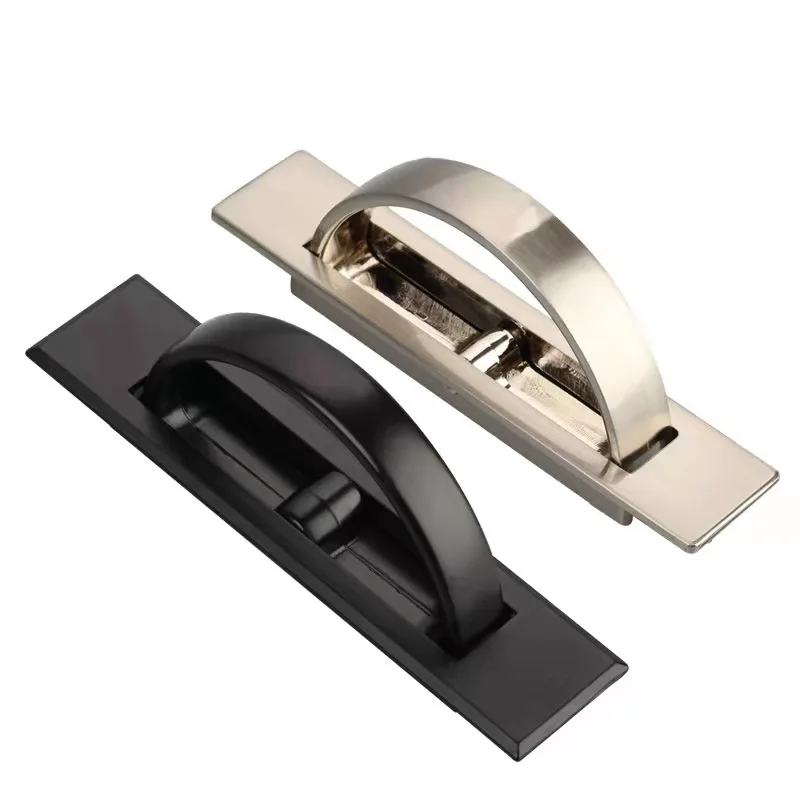 famous Tatami zinc Handle Door Concealed Installation bed Cabinet Door Drawer Handle hidden Invisible Embedded rotary handle