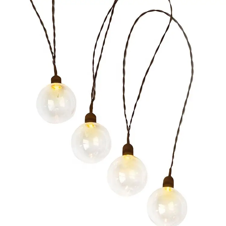 18L LED G60 Solar Outdoor Globe Umbrella light string for yard Garden Decor