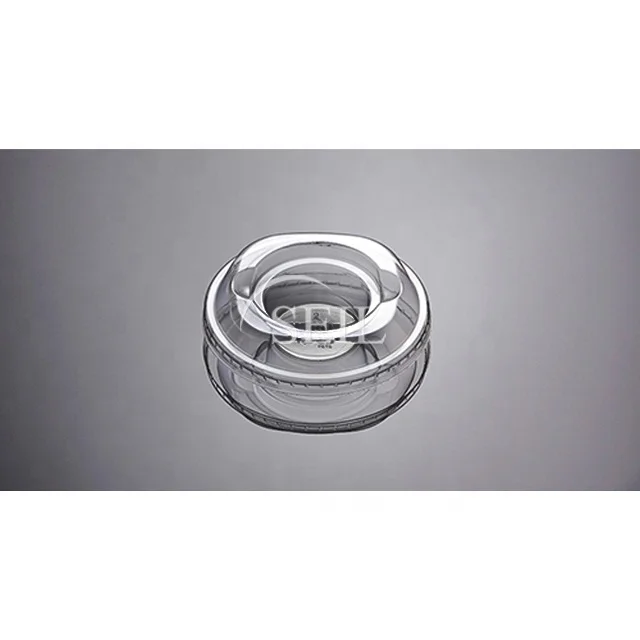 HR24 Disposable Crystal-clear Plastic Soy Sauce Cup with lid / Takeaway Soup, Salad, Fruit, Vegetable and Side dishes