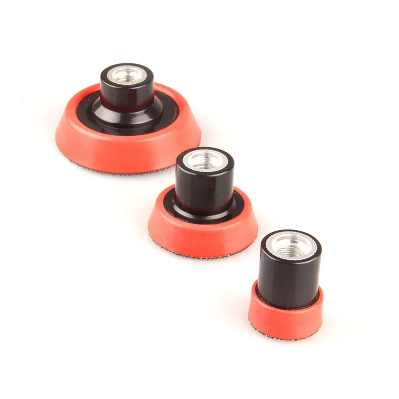 Car detailing M14 1.5/2/3 inch RO 1.5 inch 2 inch 3 inch flexible rotary backing plate backer pad kits for Rotary polisher